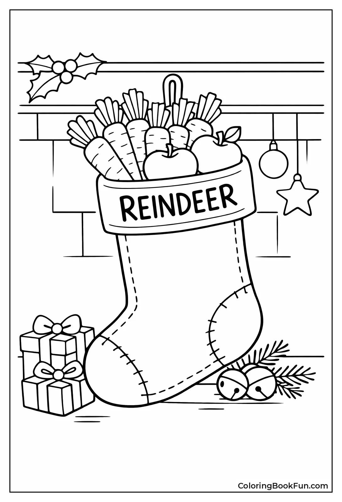 Reindeer Carrot Snack Stocking