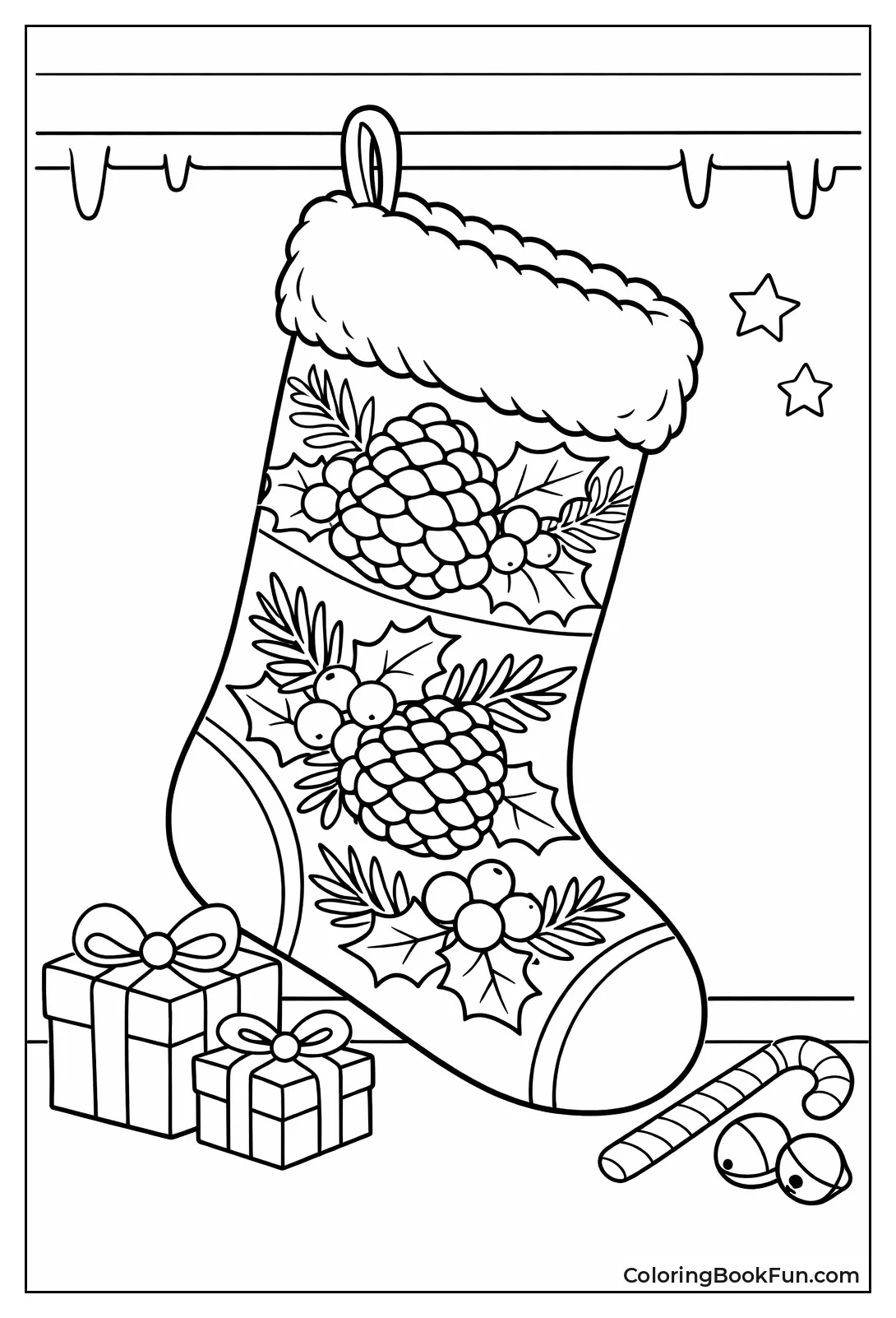 Rustic Pinecone Nature Stocking
