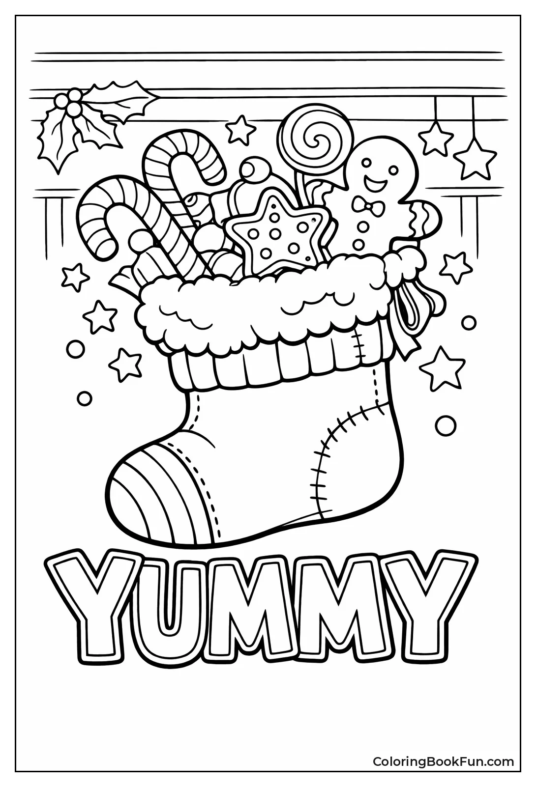 Treats Bursting over Stocking