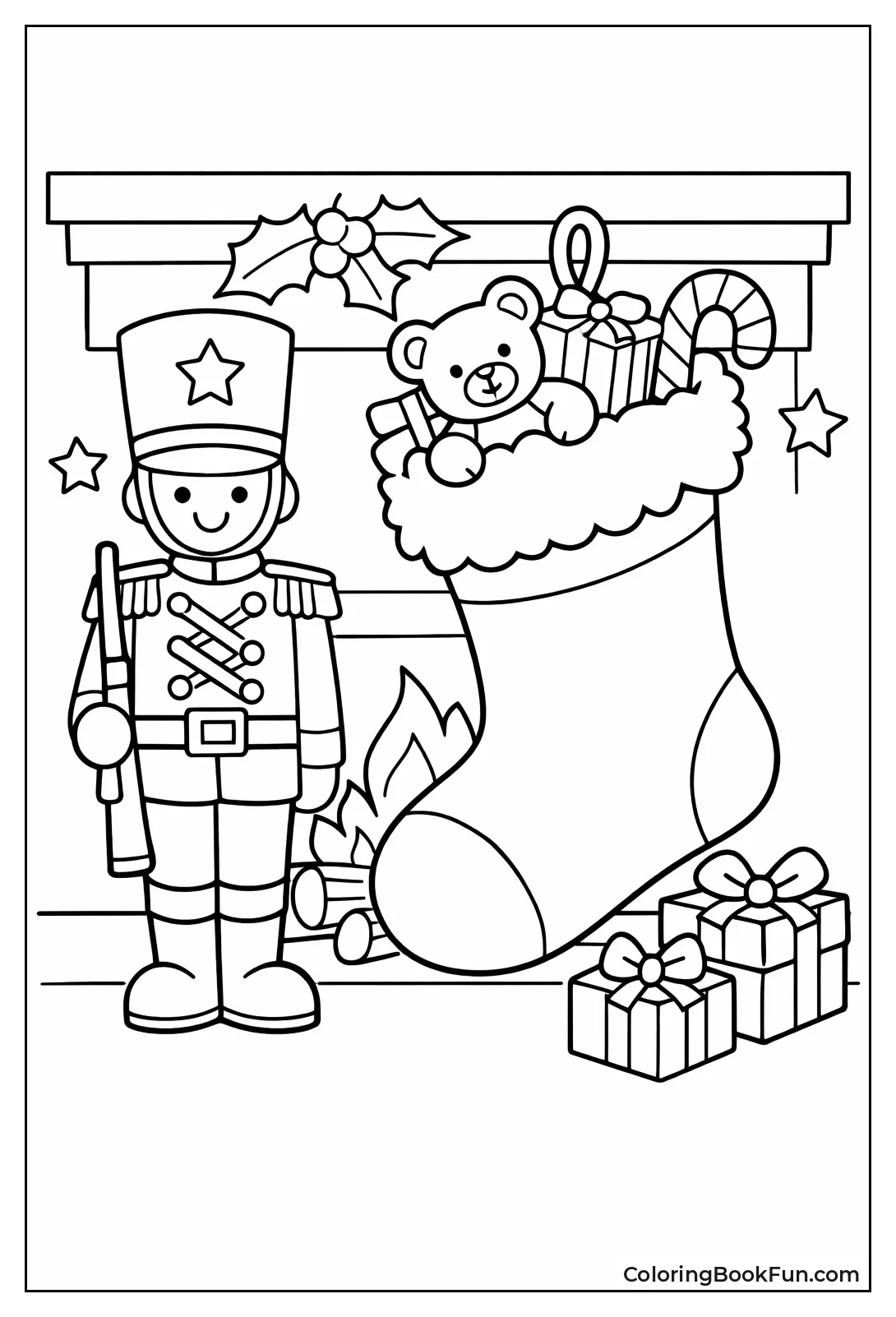 Toy Soldier Guards Stocking
