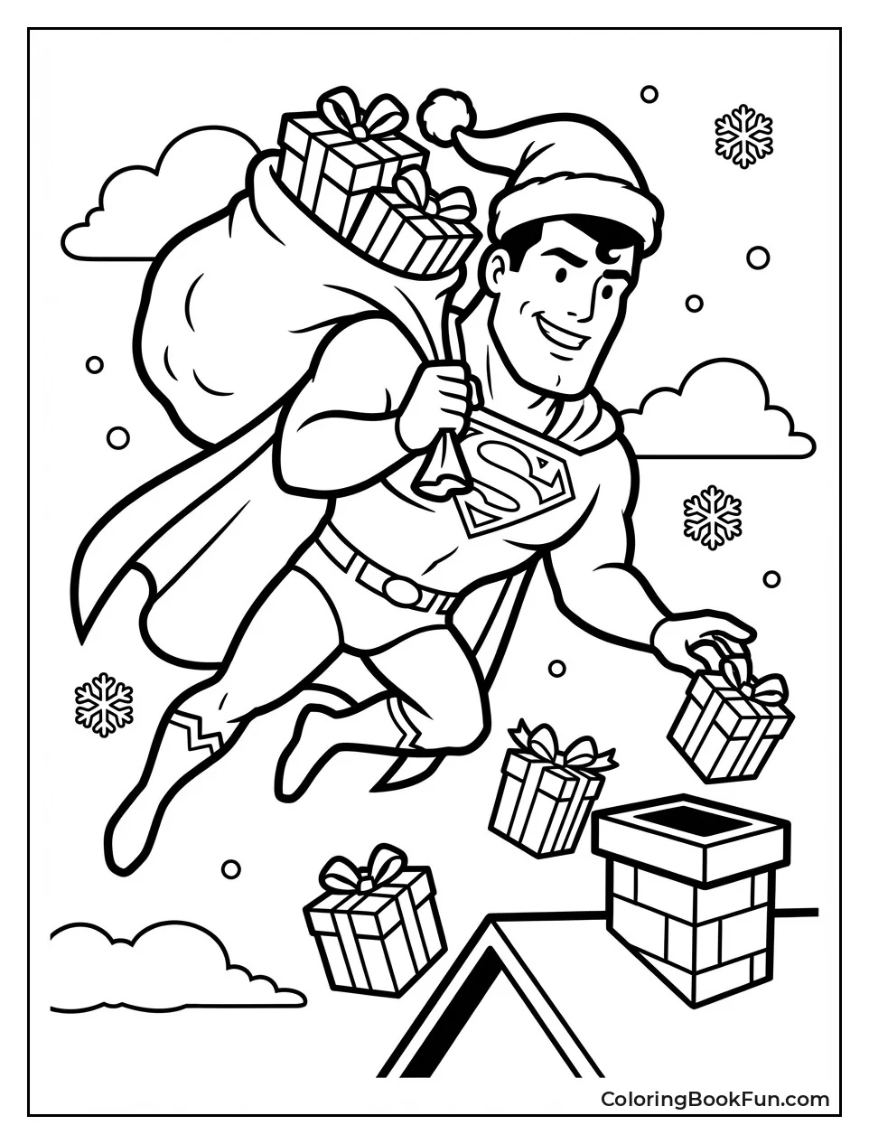 Superman Delivers Gifts