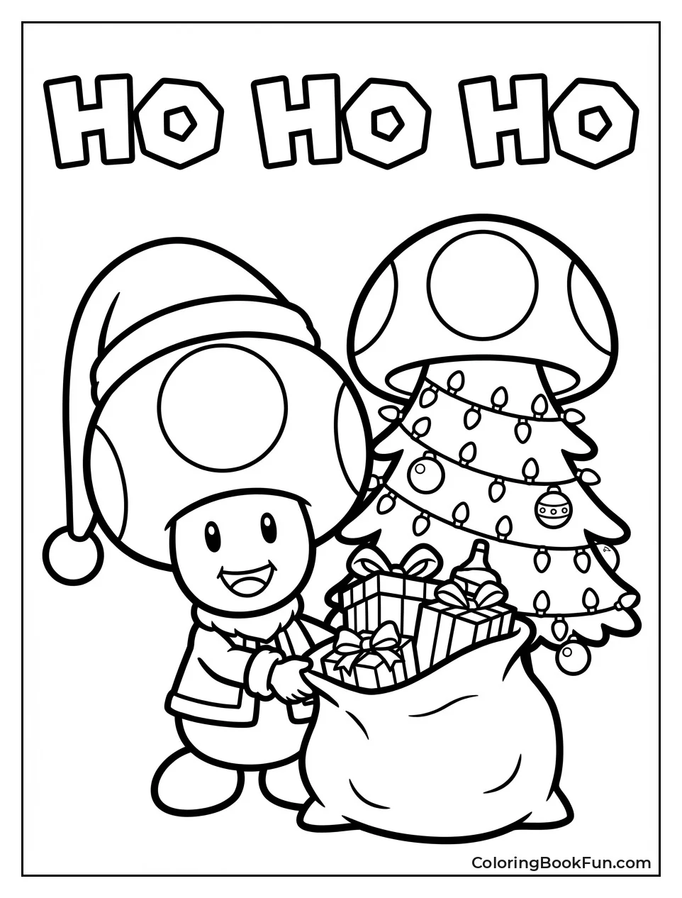 Santa Toad Carries Gifts