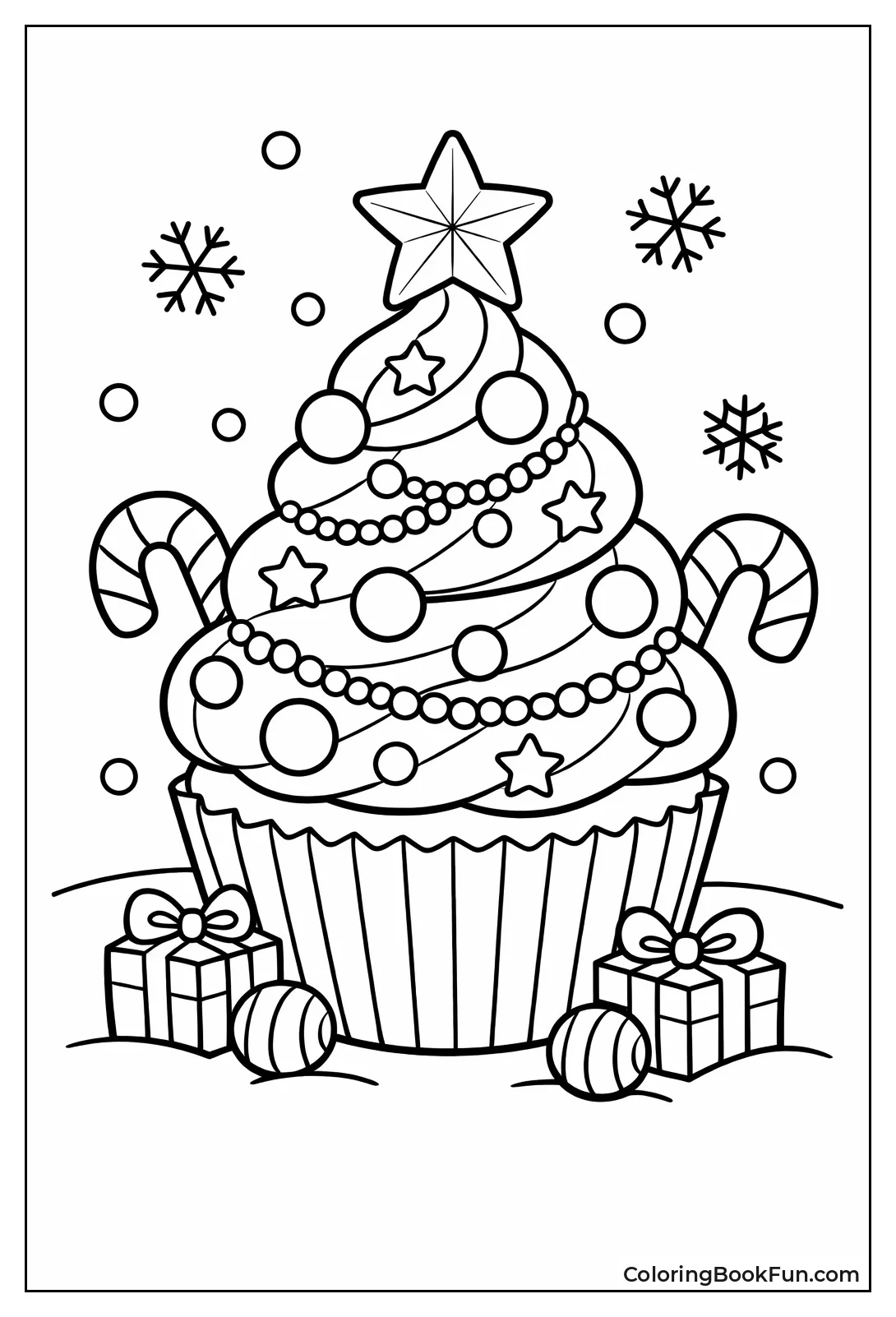 Christmas Tree Cupcake