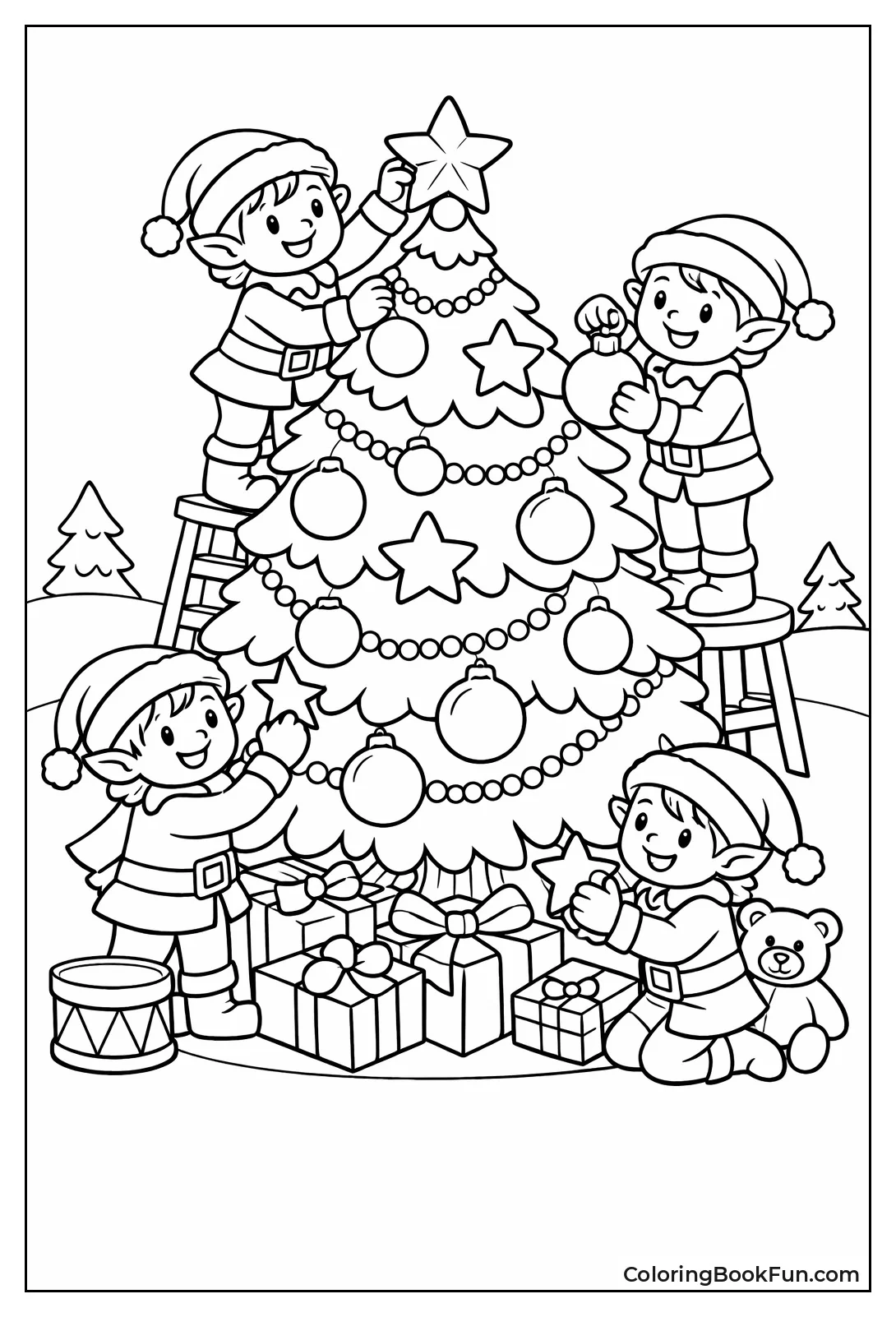 Elves Hanging Tree Ornaments