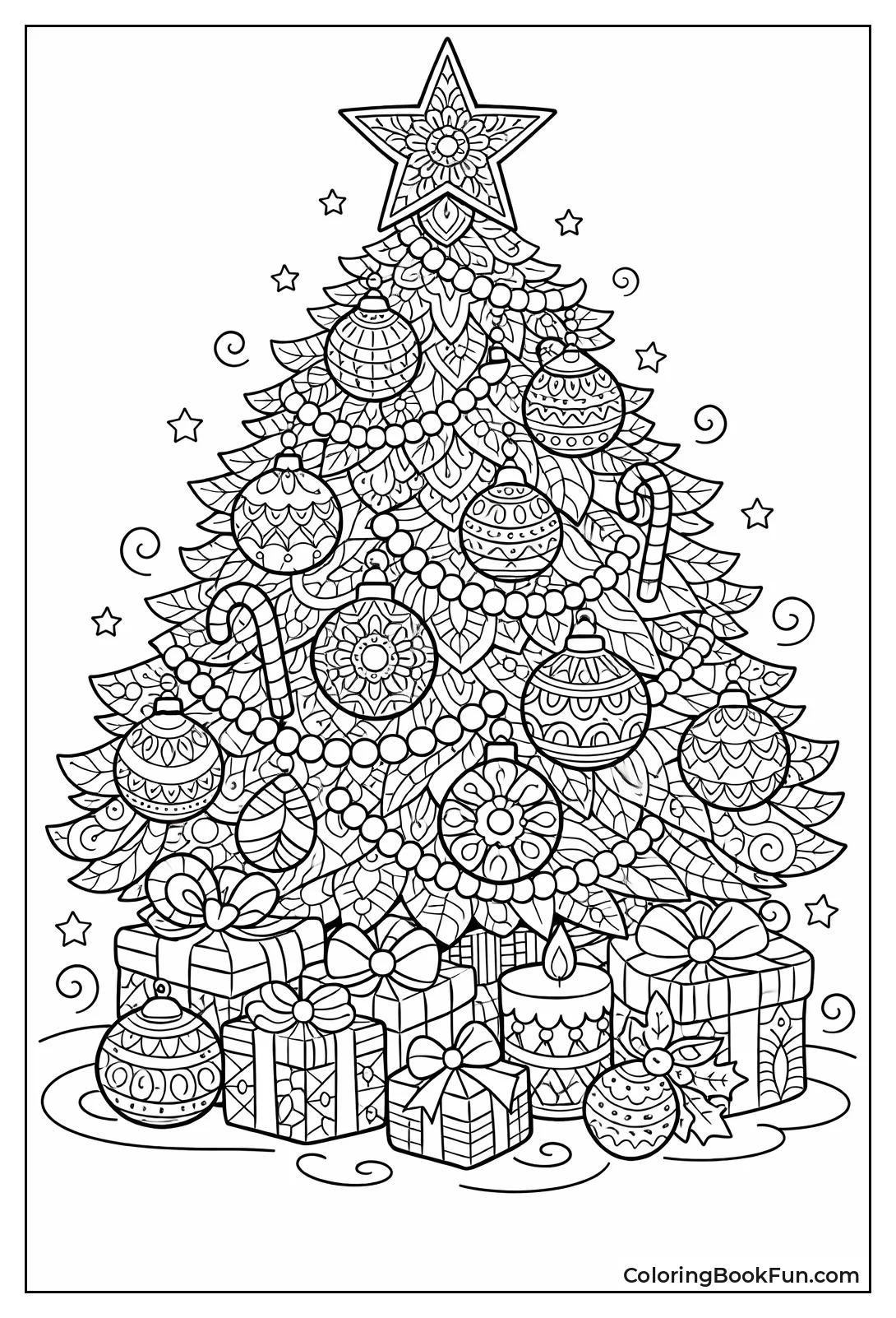 Mandala Pattern Christmas Tree