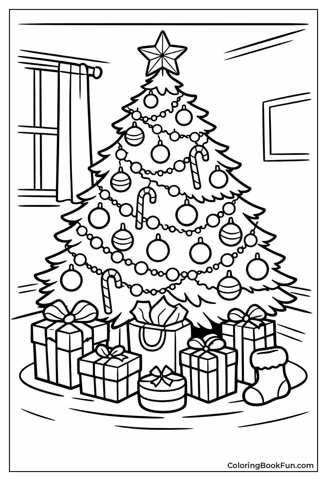 Glowing Tree in Dark