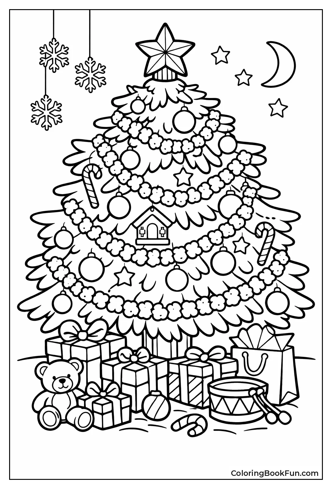 Tree with Popcorn Strings