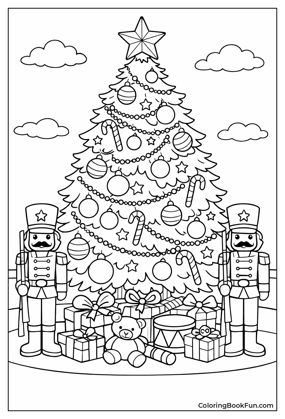 Nutcracker Guards by Tree