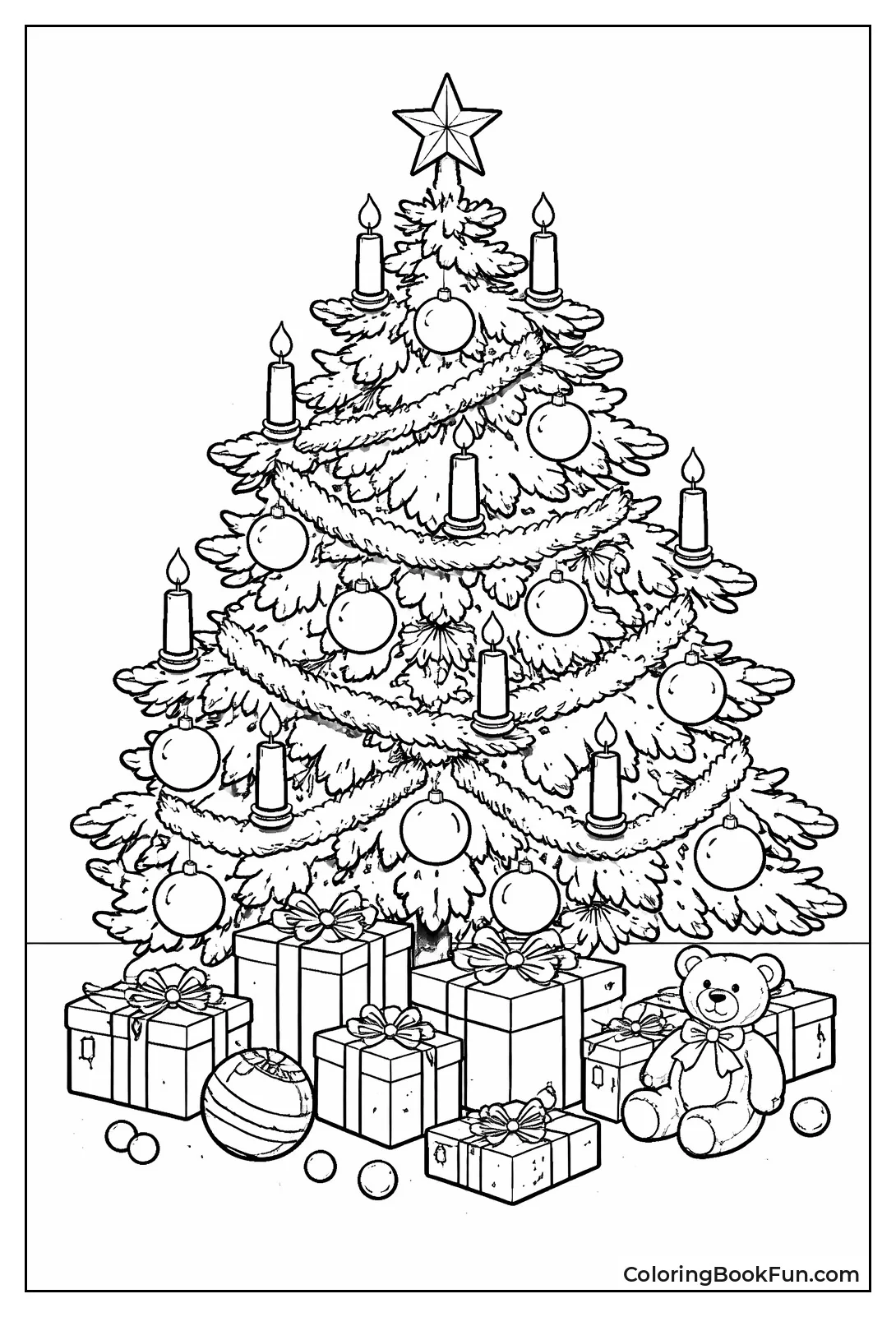 Tinsel German Candle Tree