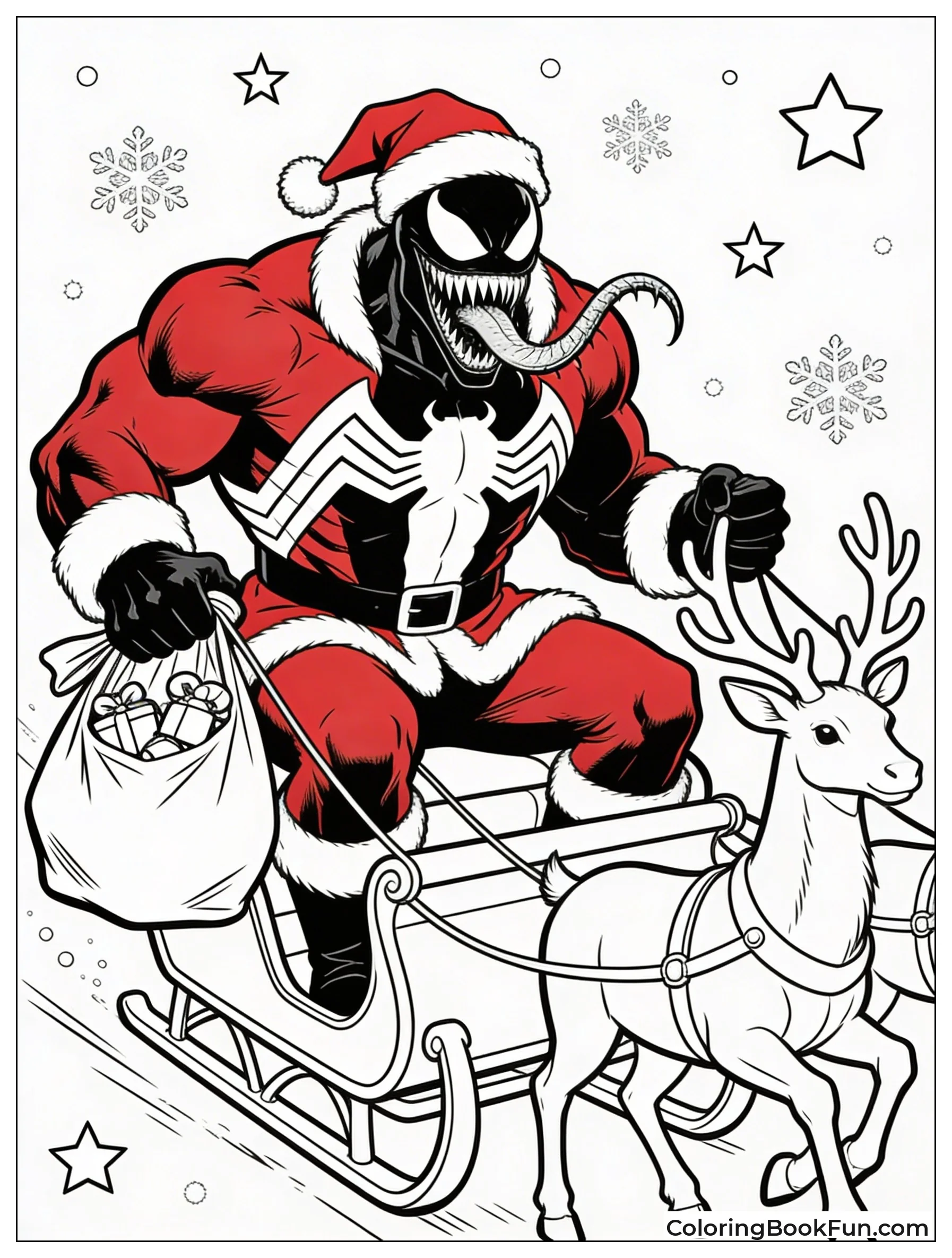 Santa Venom Carries Toys
