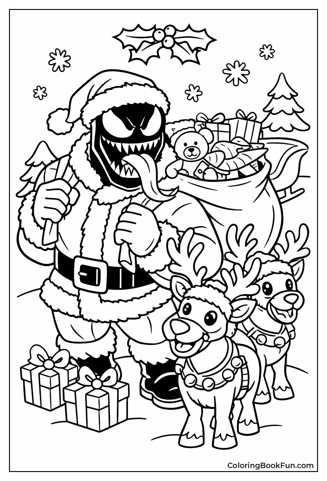 Santa Venom Carries Toys