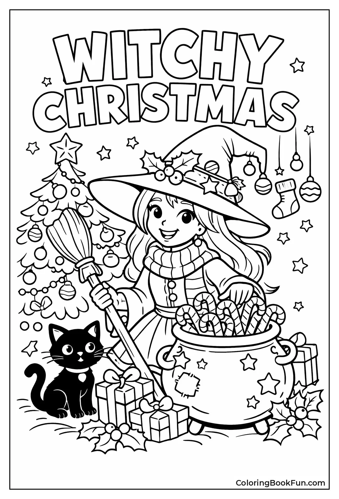 Festive Christmas Witch