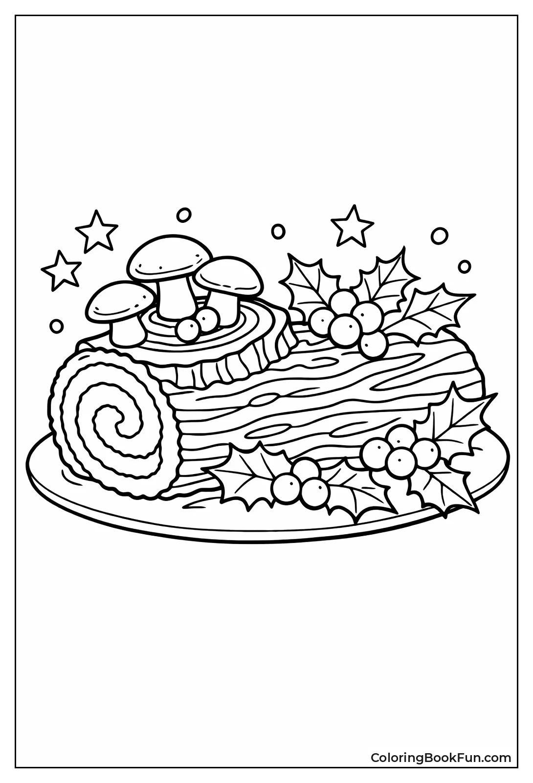 Christmas Yule Log Cake