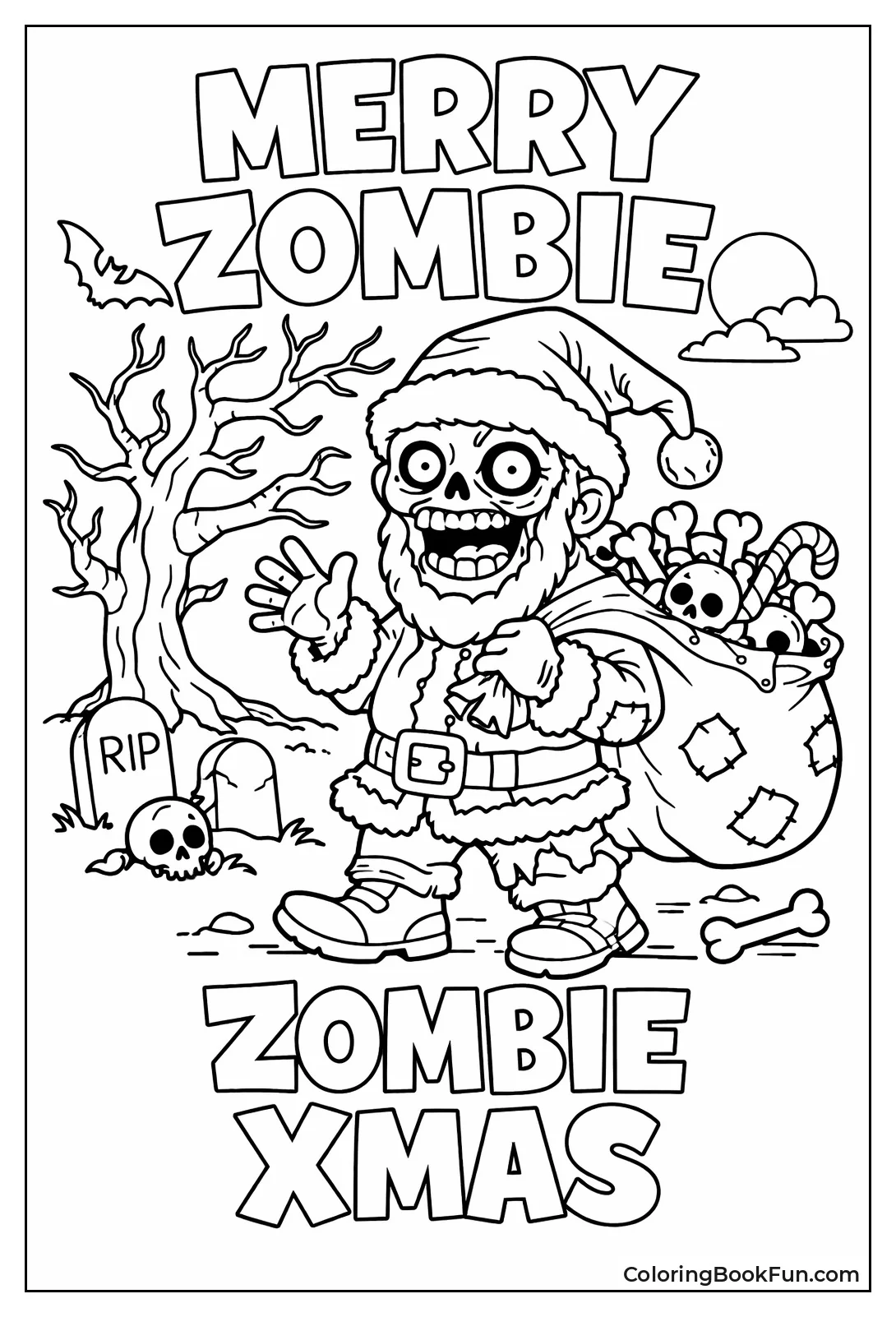 Christmas Zombie Santa Claus