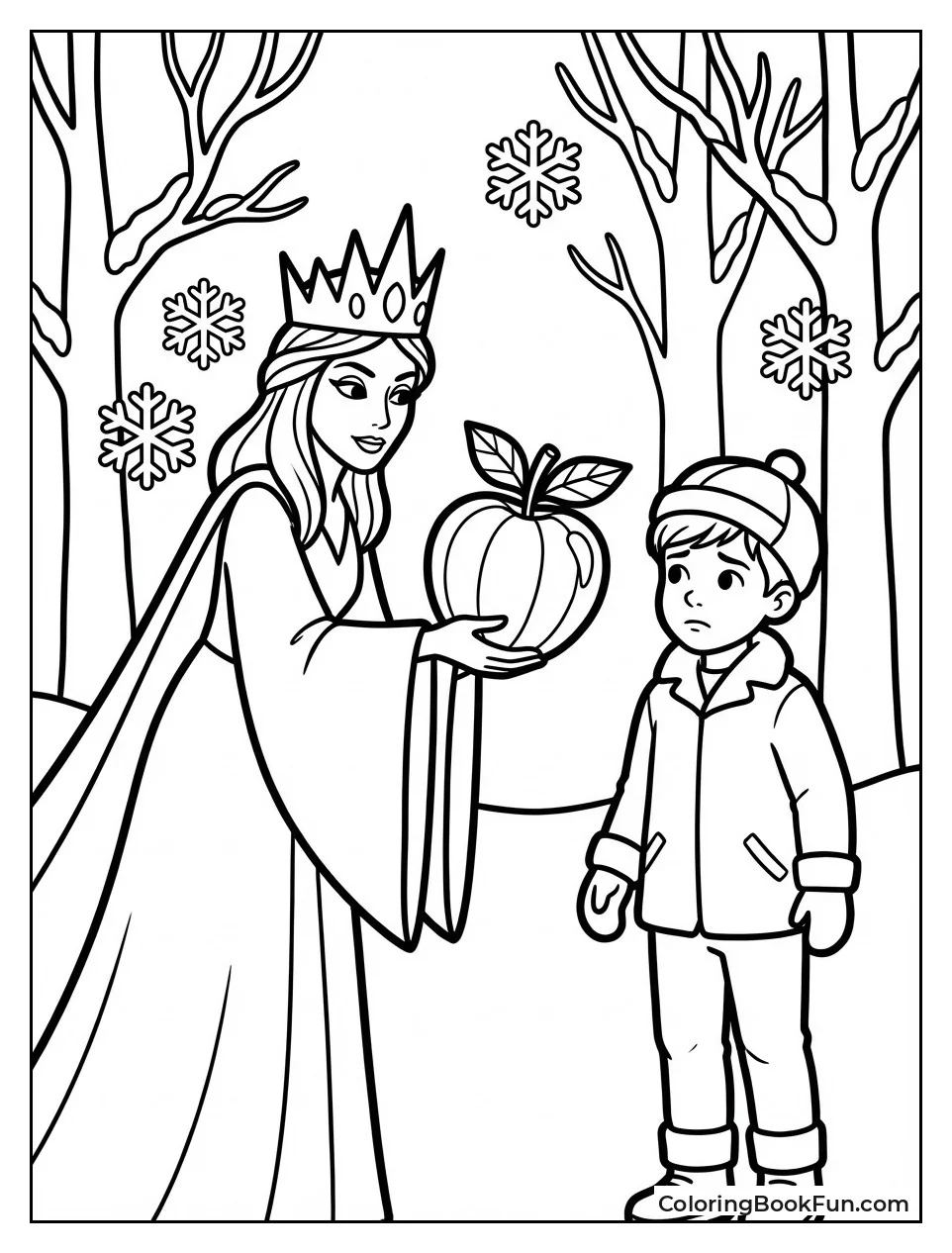 Witch Offers Golden Apple