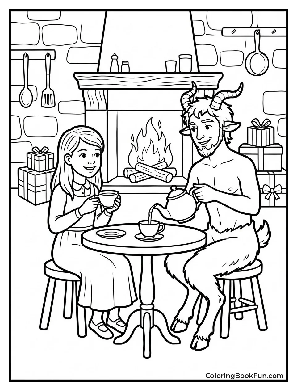 Lucy Teas with Tumnus