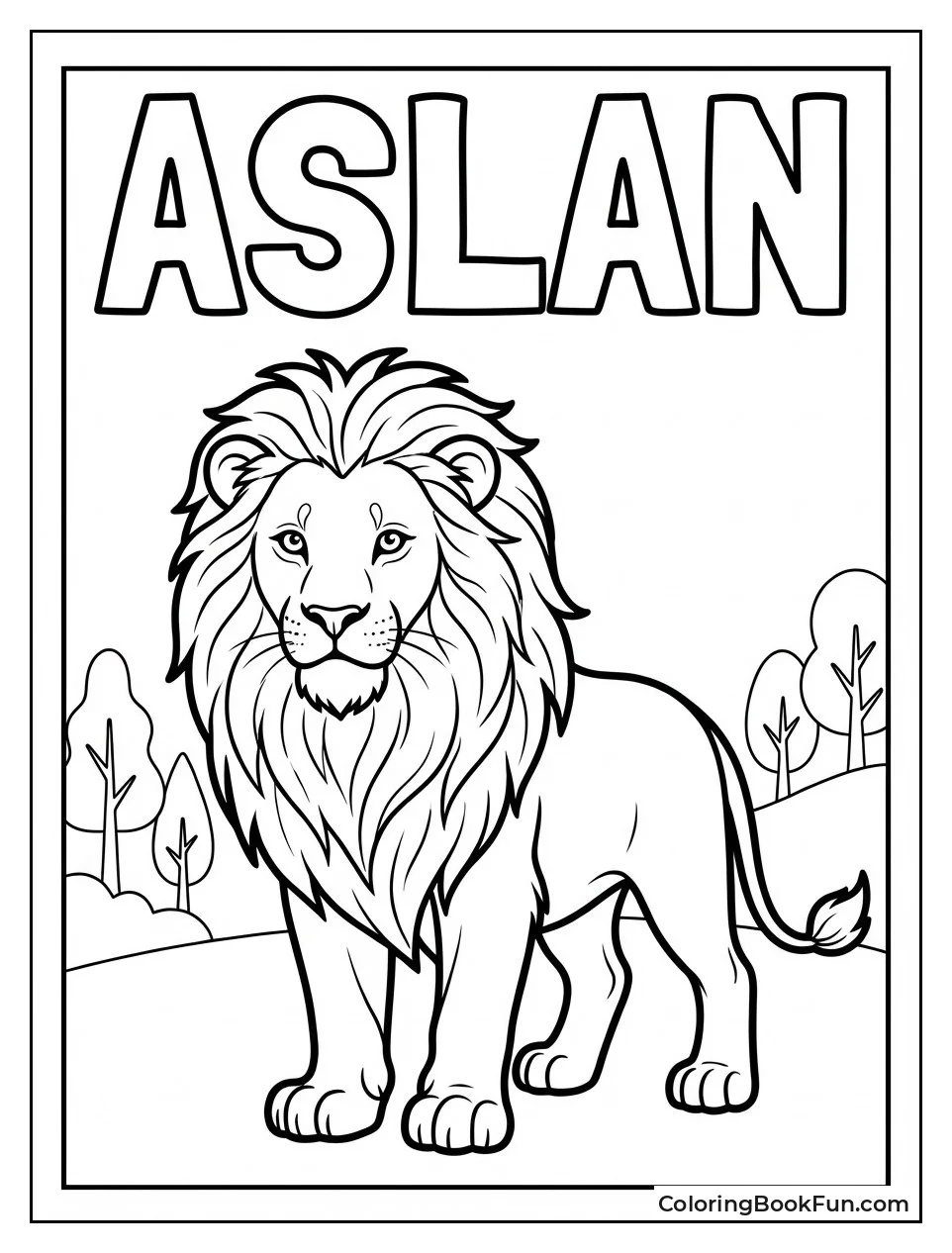 Majestic Lion Aslan