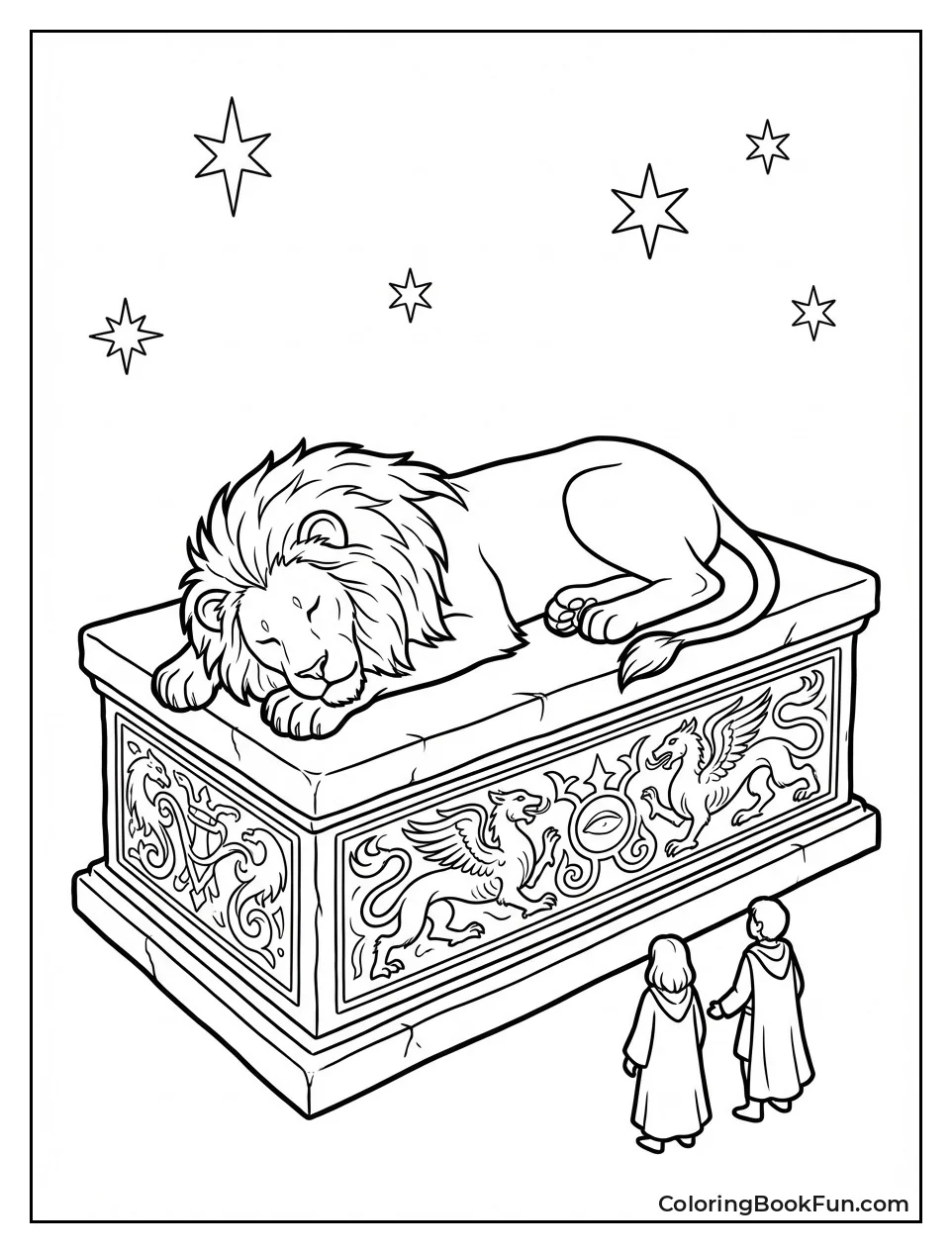 Aslan Lies on Table