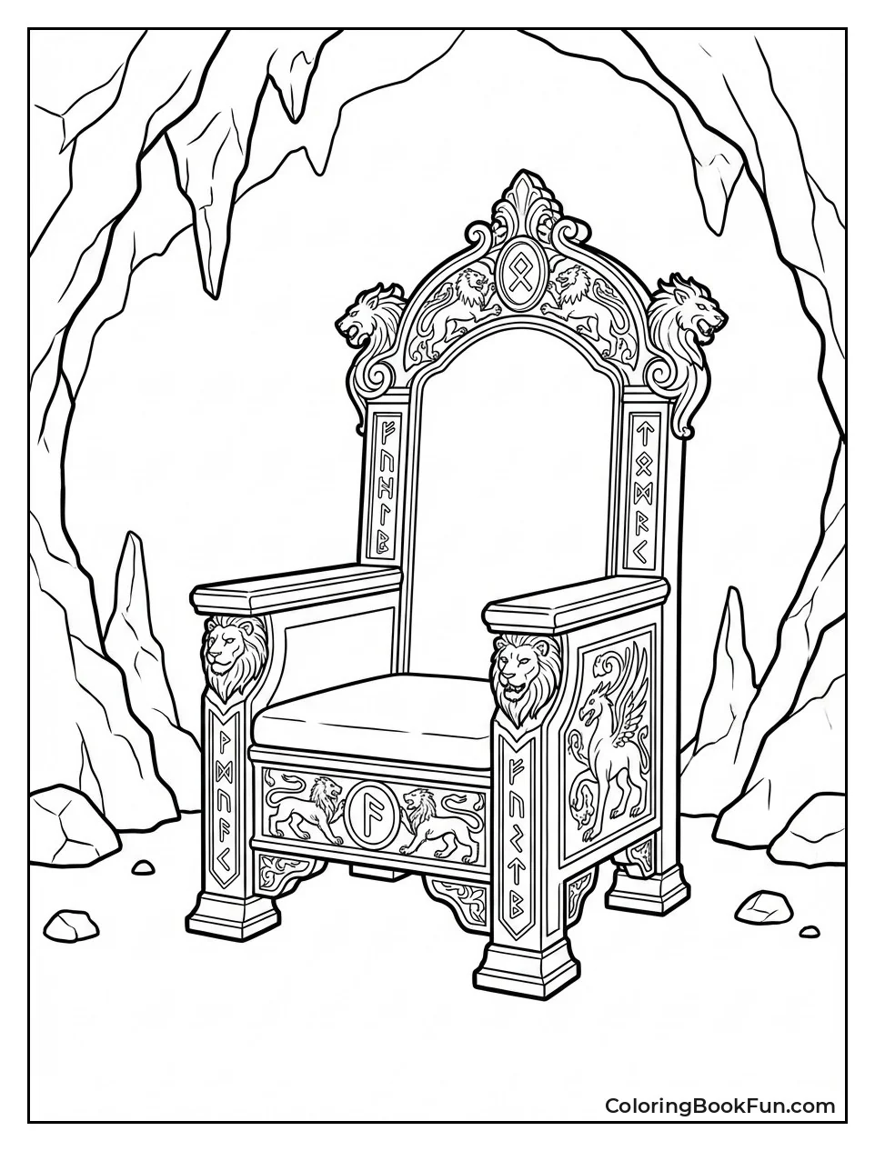 Silver Chair in Cave