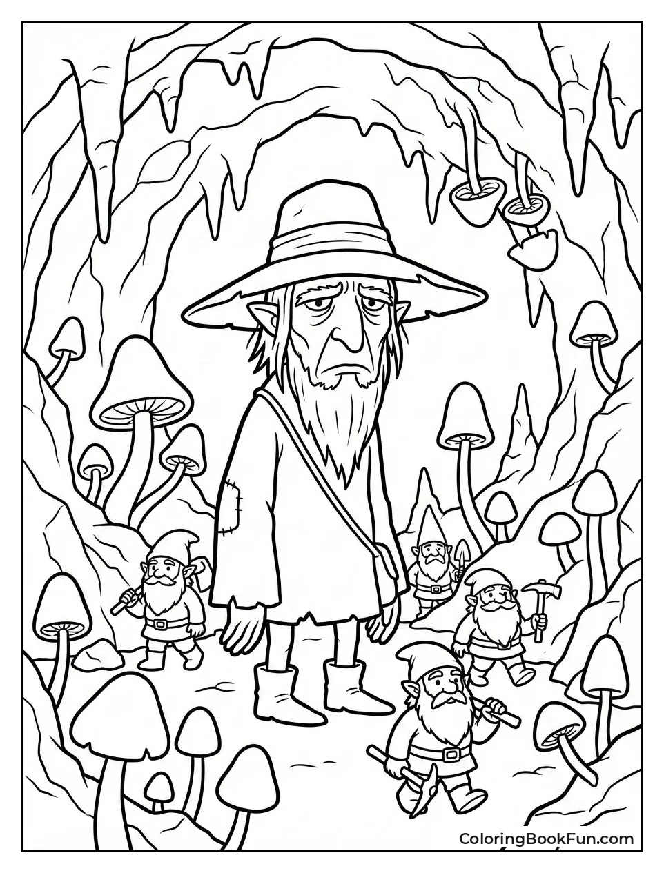 Puddleglum in Glowing Caves