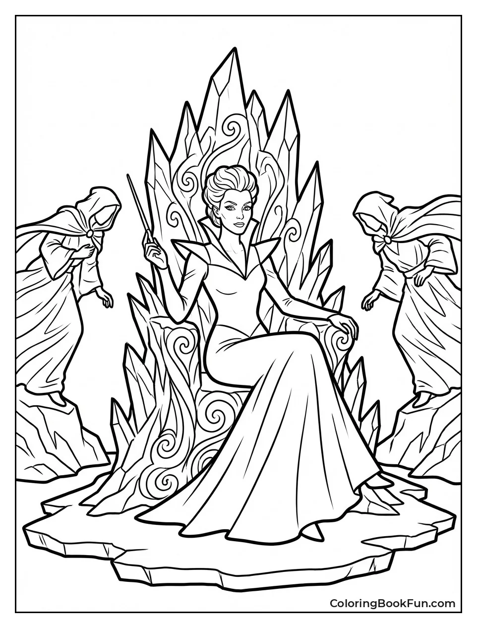Witch on Ice Throne