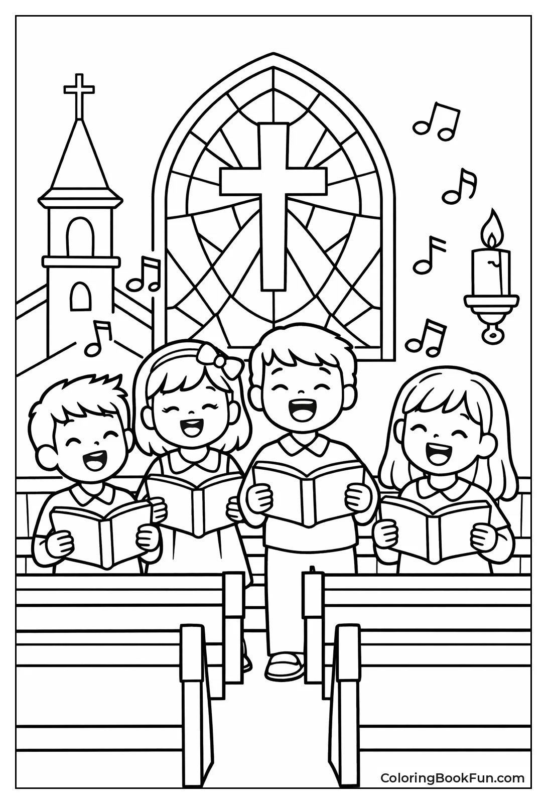 Children Singing Church Hymns