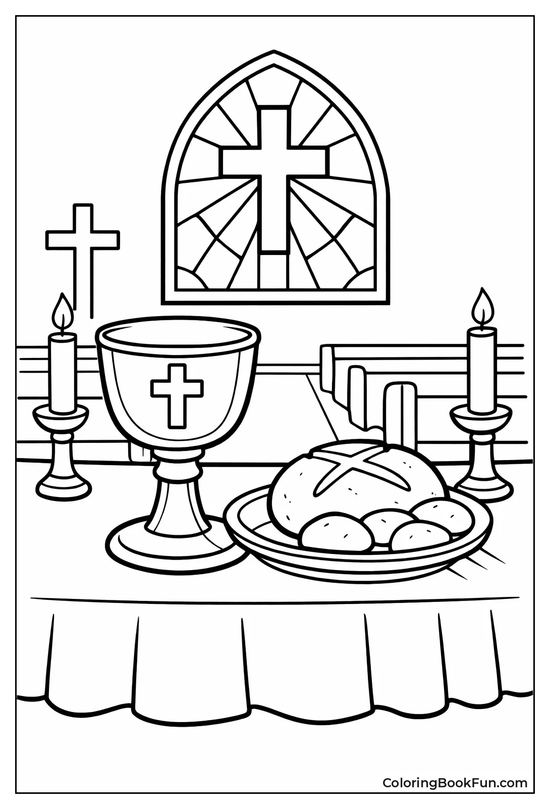 Communion Bread and Chalice