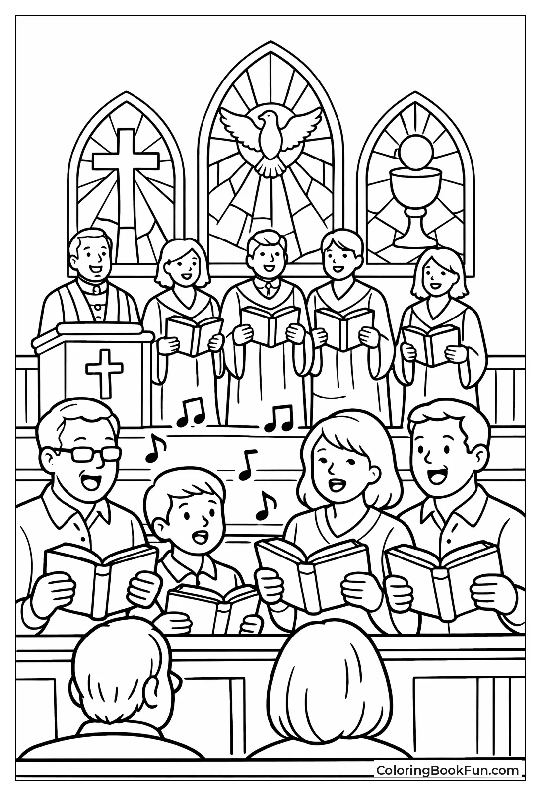 Hymns Fill Church Pews