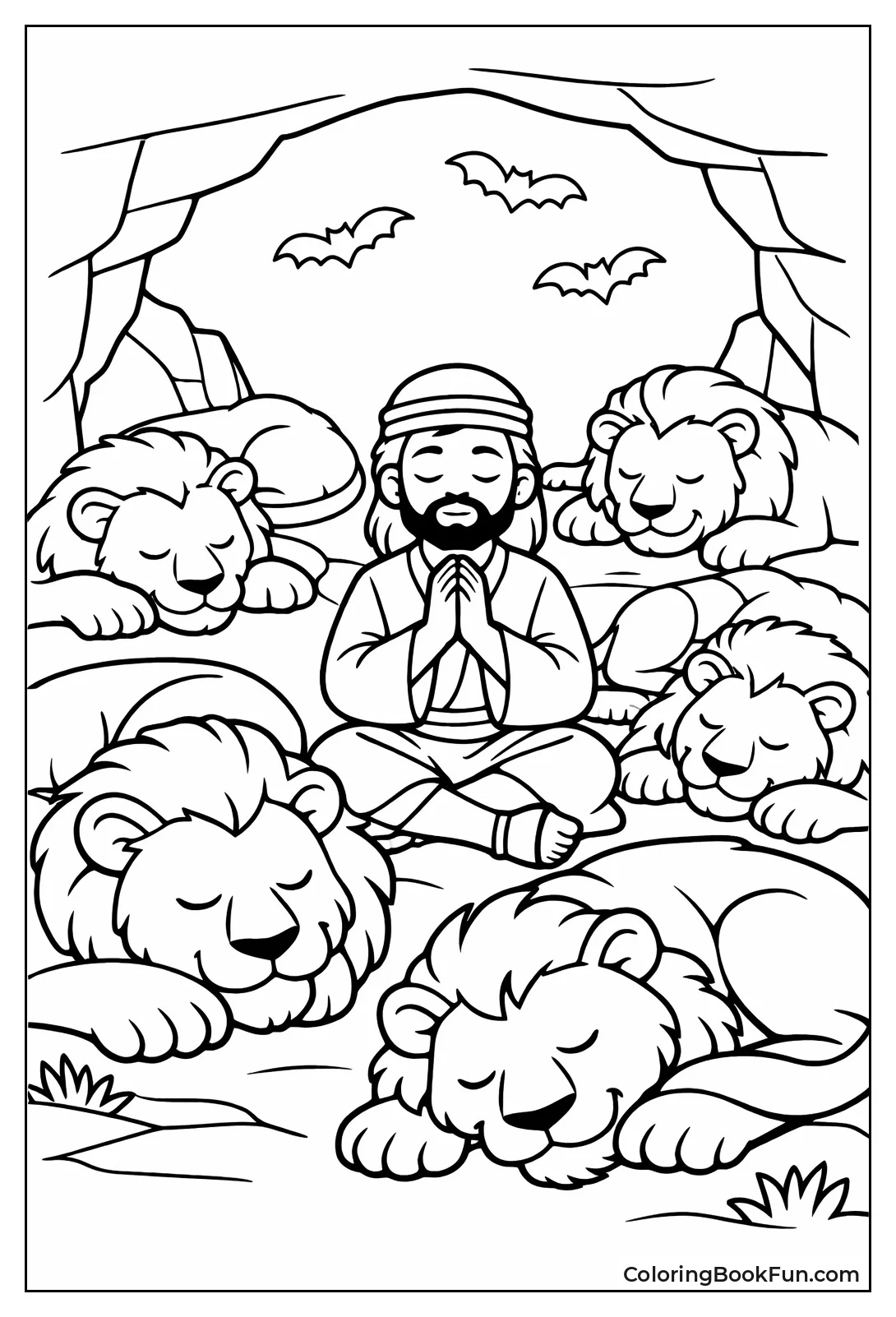 Daniel Prays with Lions