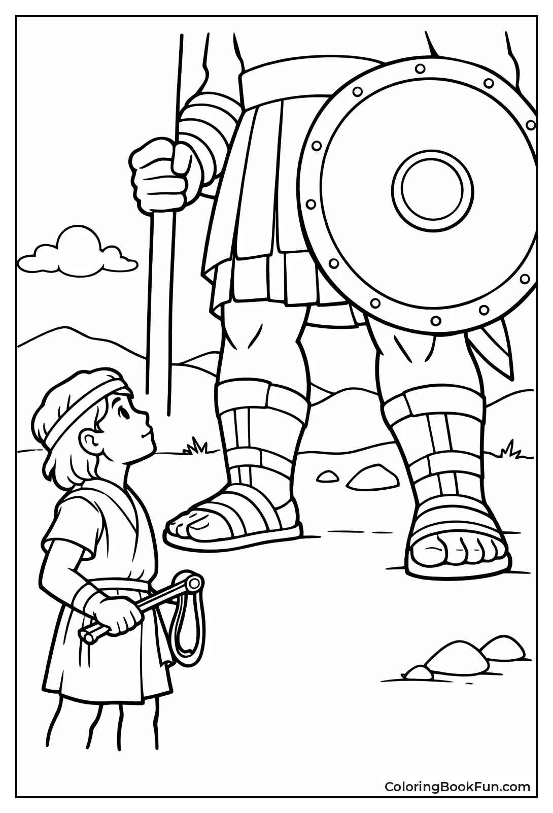 David Faces Giant Goliath