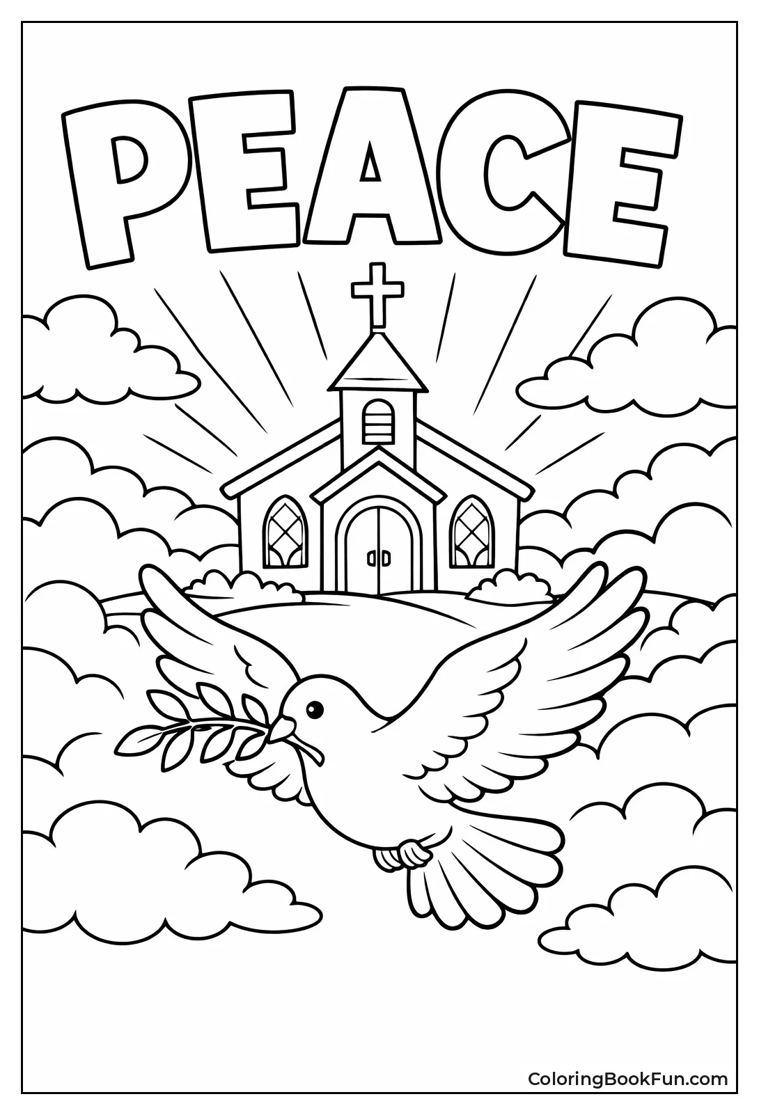 Dove Carries Olive Branch