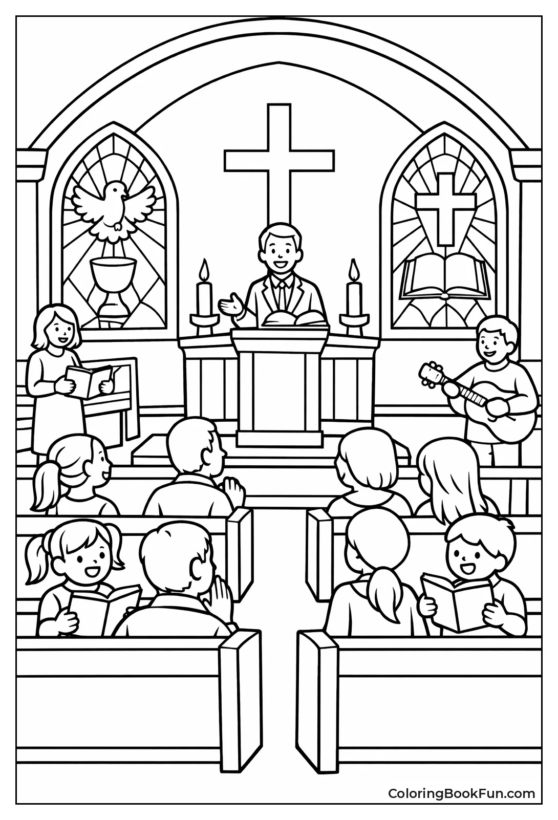 Congregation Sings in Sanctuary