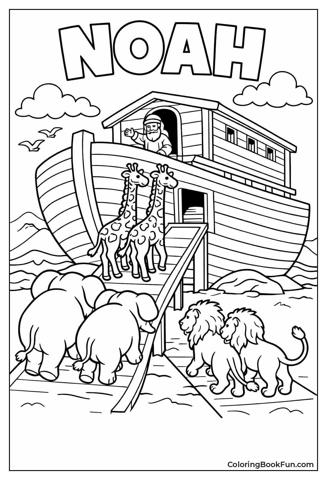 Animals Enter Noah's Ark