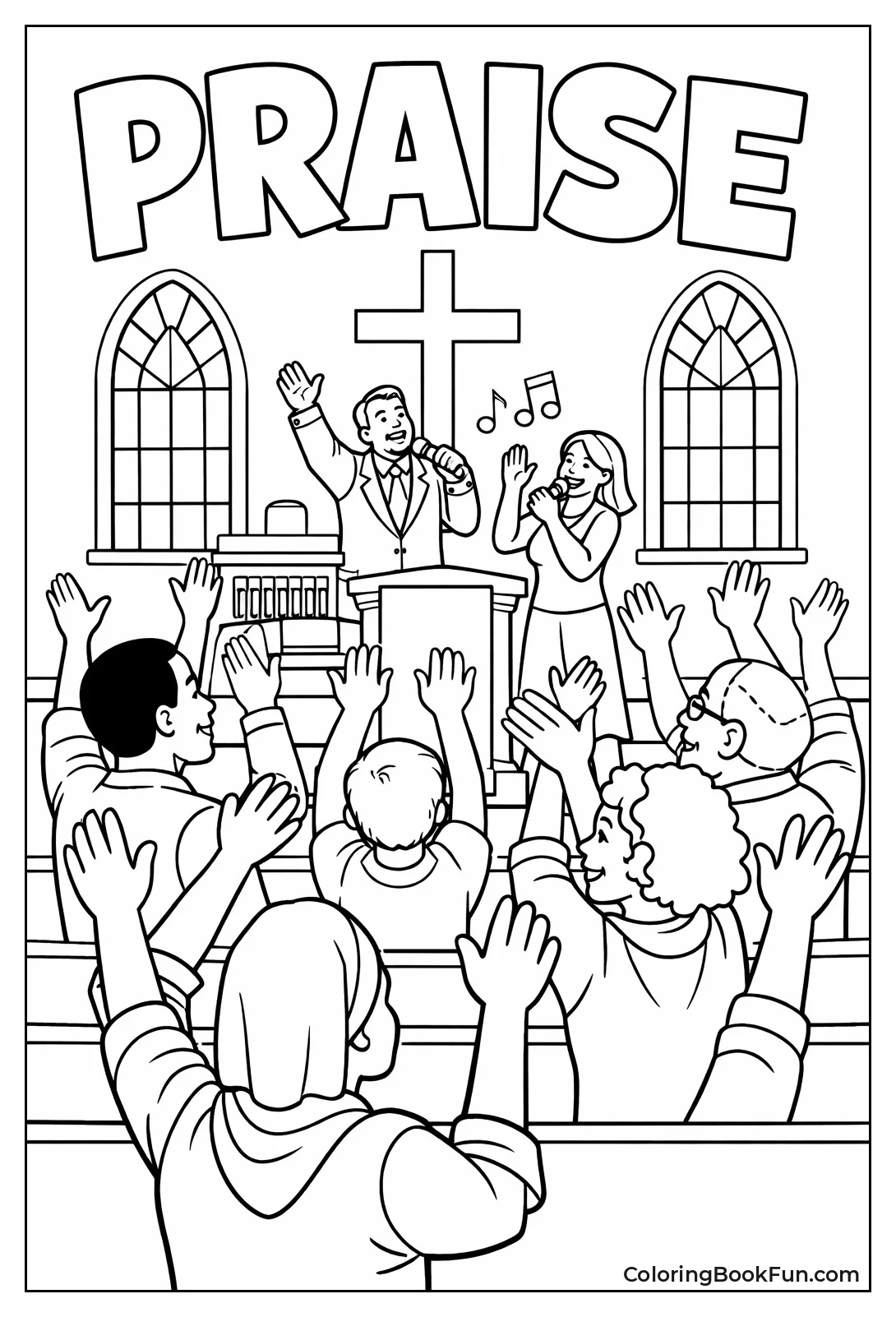 Hands Raised in Praise