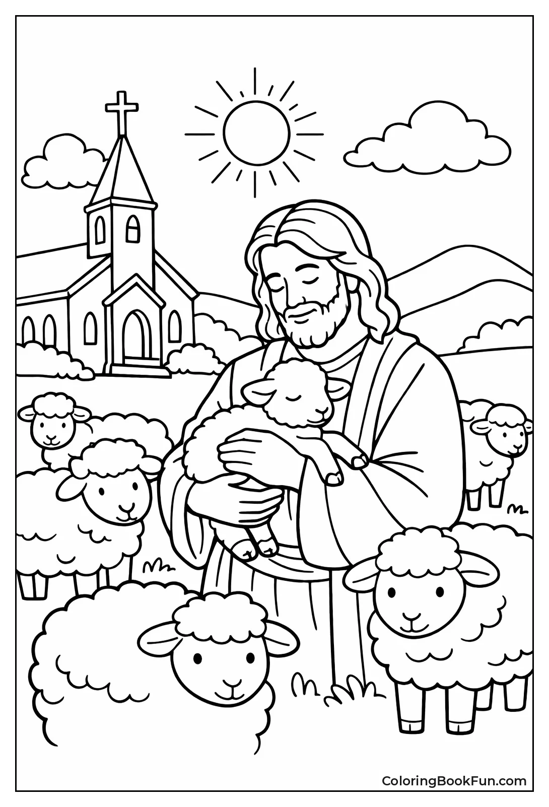 Jesus Holds Little Lamb
