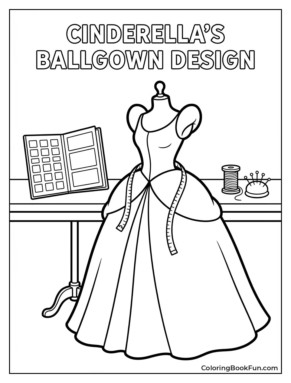Ballgown on Dress Form