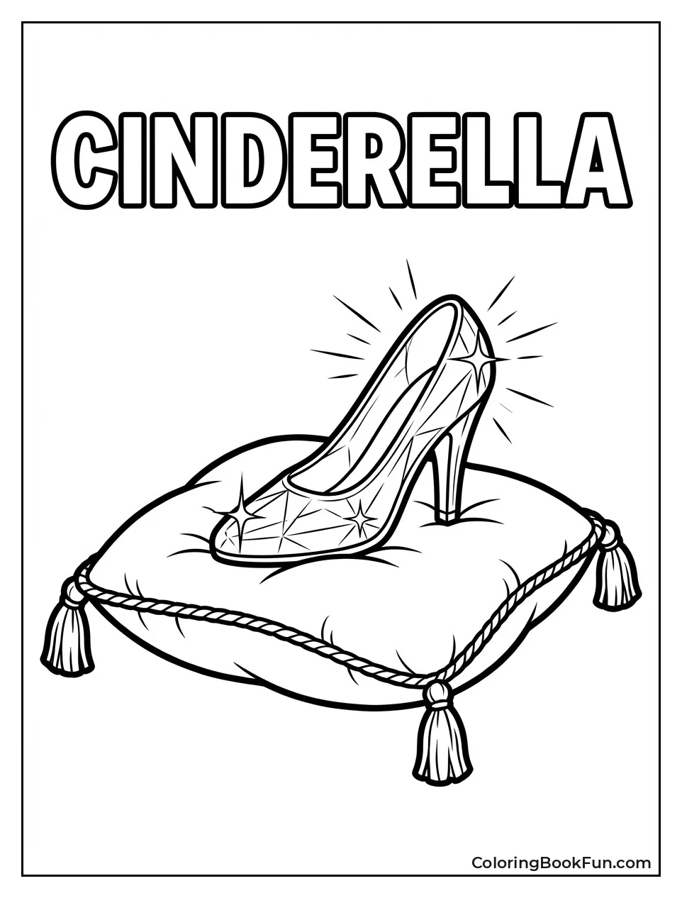 Glass Slipper on Pillow