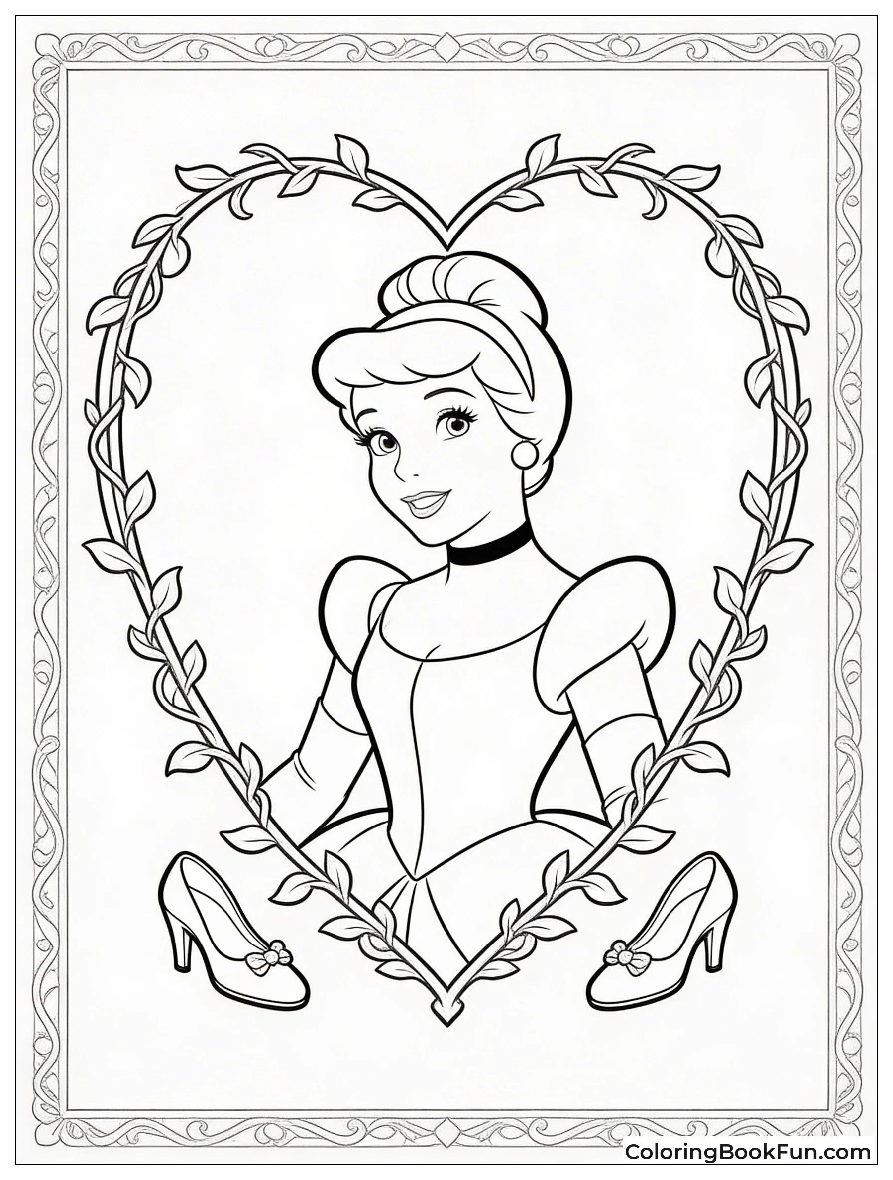 Cinderella in Heart Frame