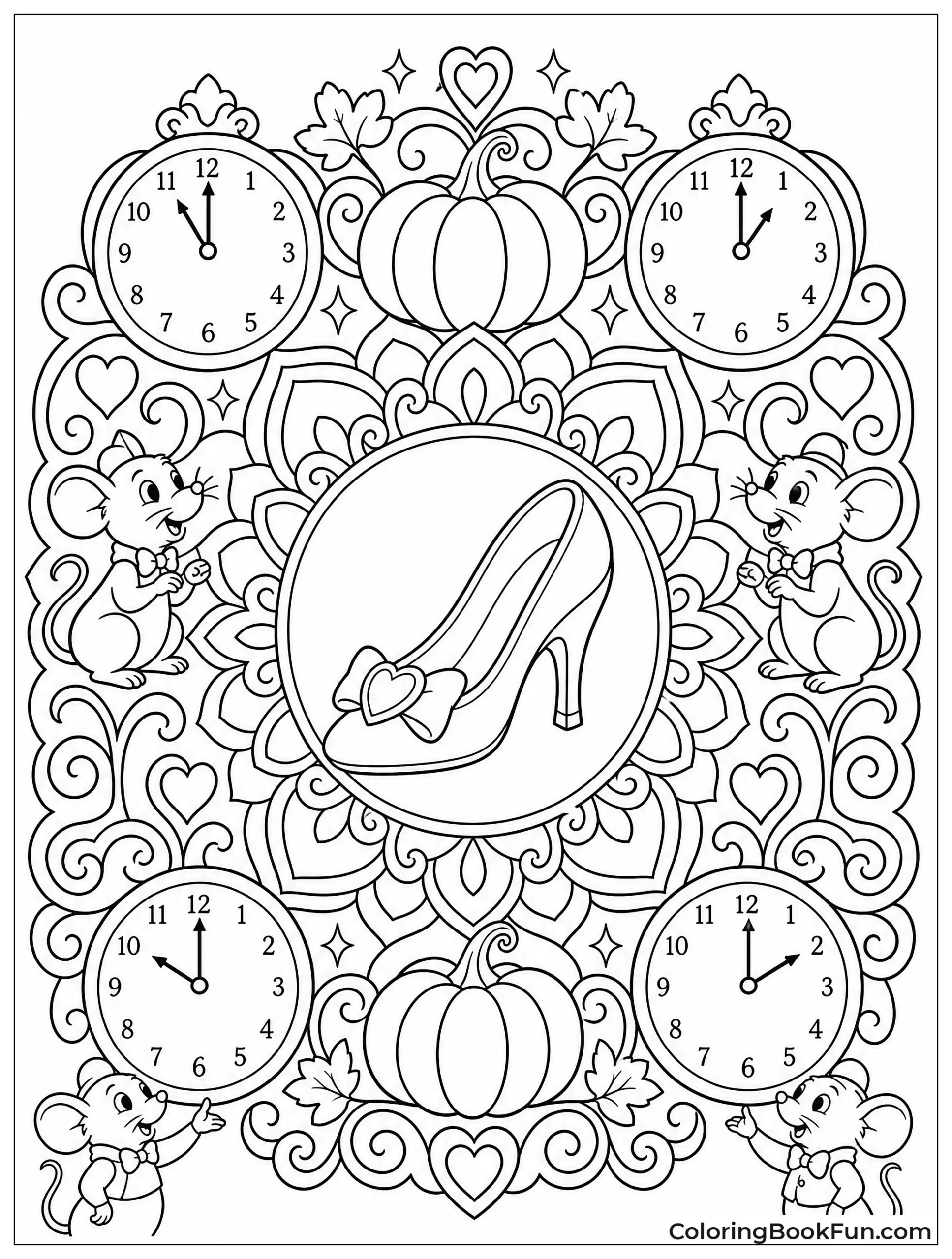 Mandala with Glass Slipper