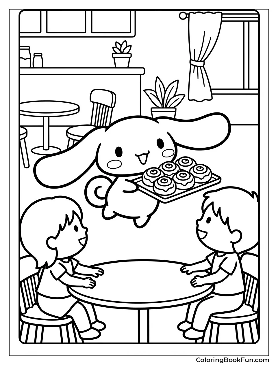 Serving Cinnamon Rolls