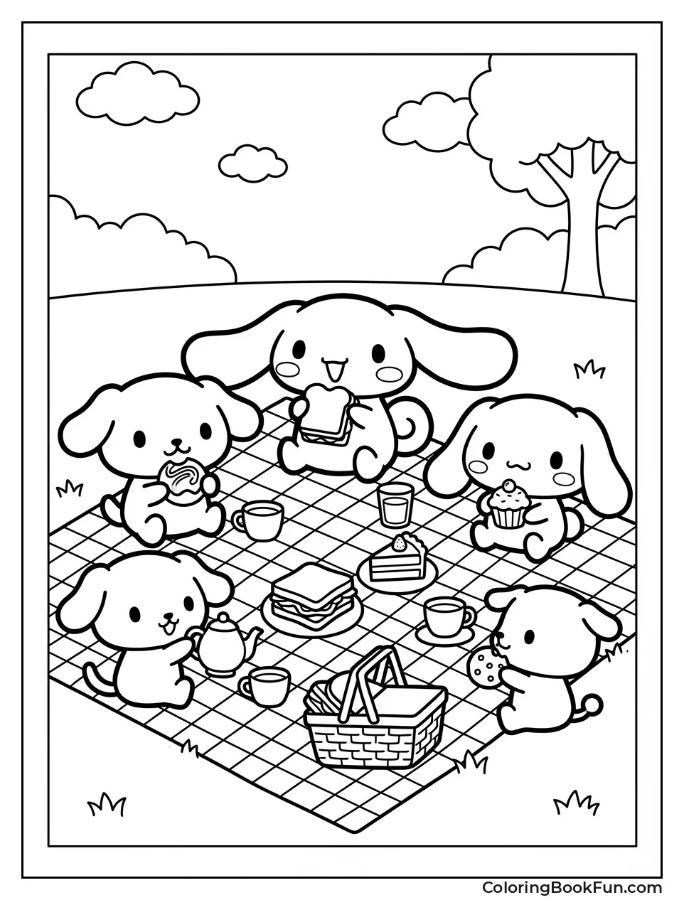 Group Picnic in Park