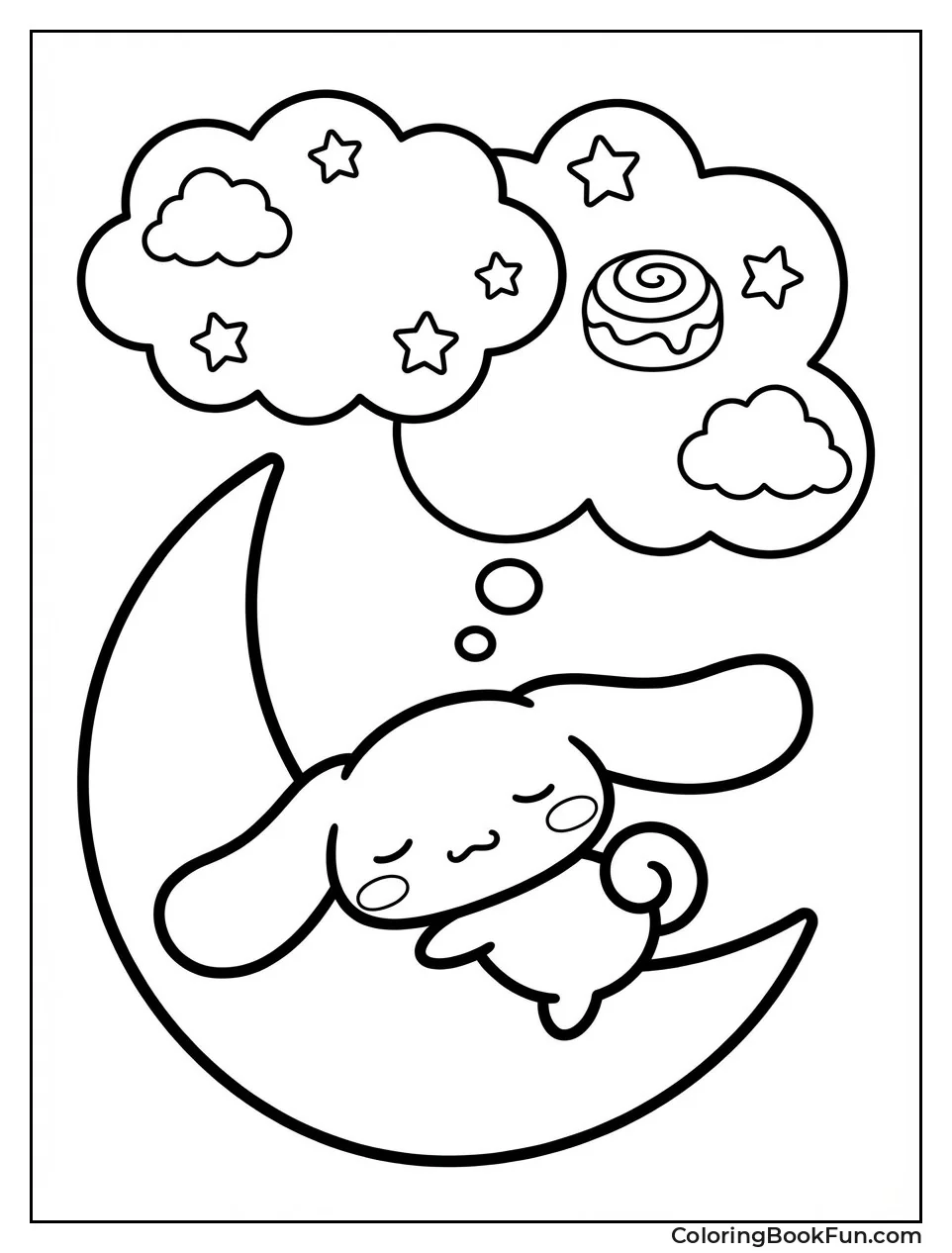 Napping on Crescent Moon