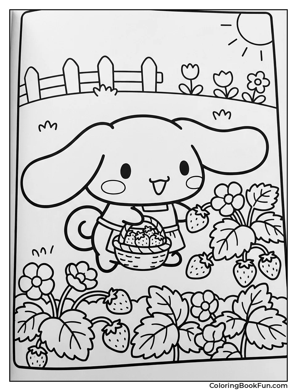 Picking Strawberries Basket