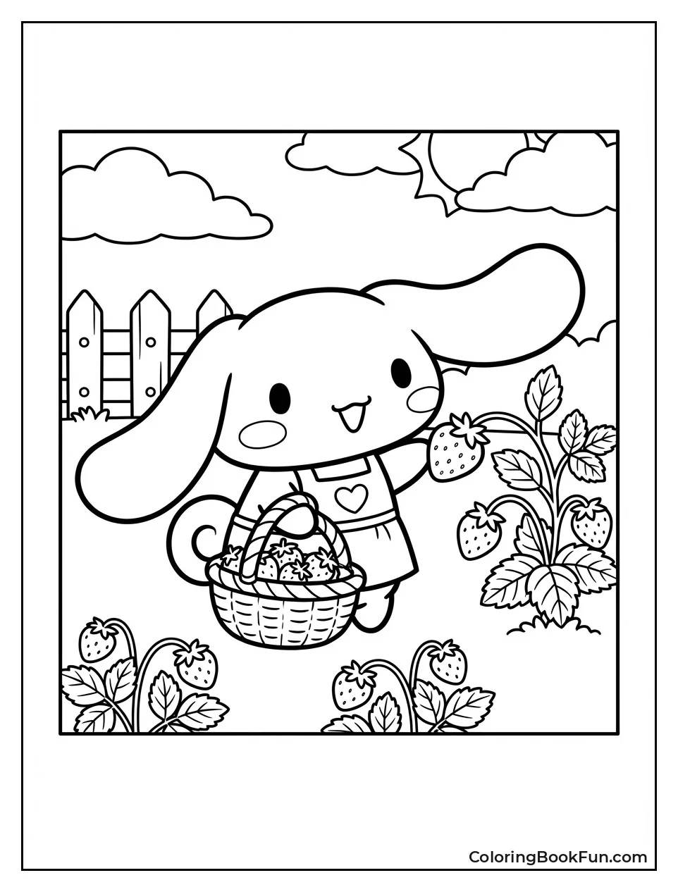 Picking Strawberries Basket