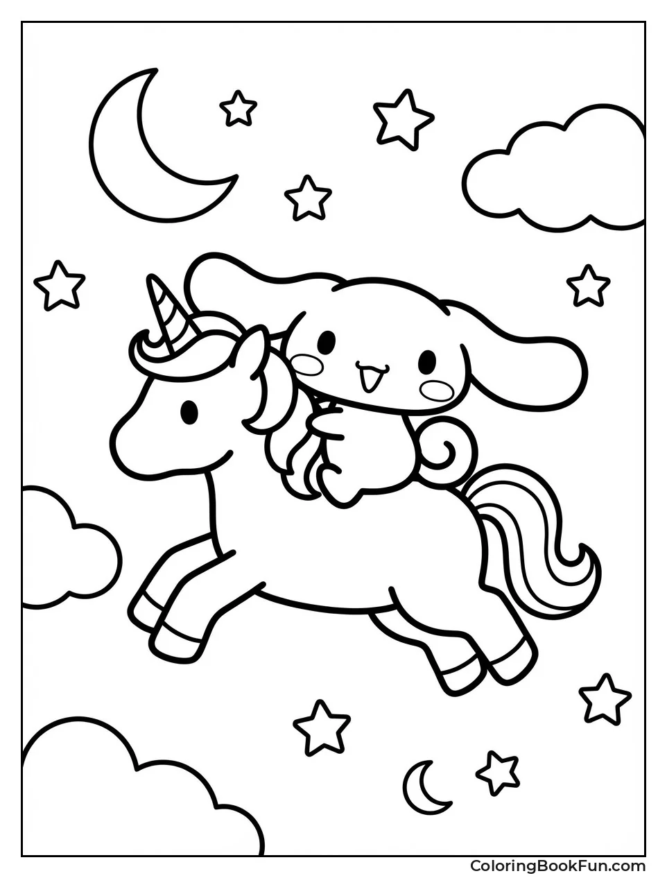 Riding Unicorn Sky