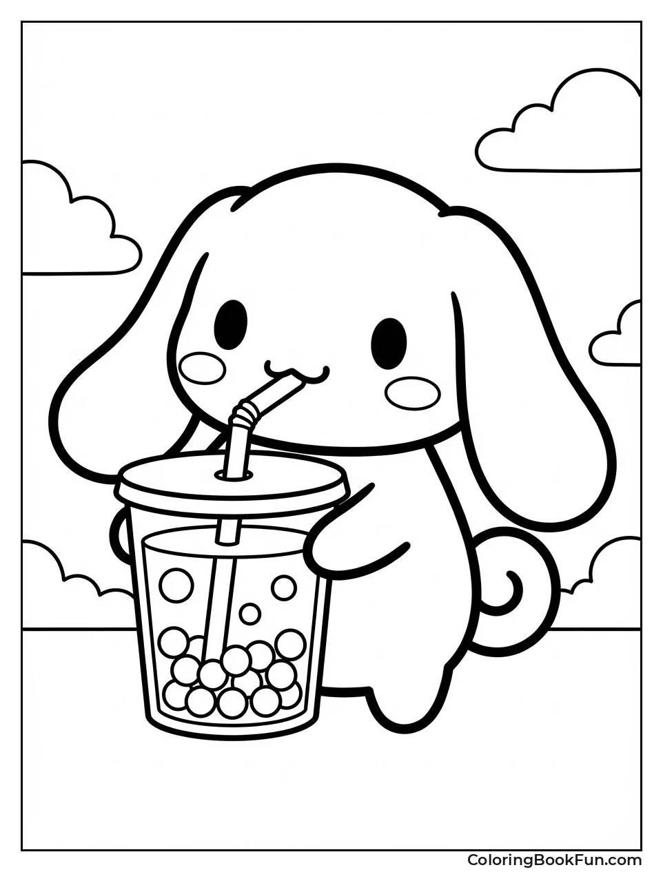 Cinnamoroll with Boba Cup