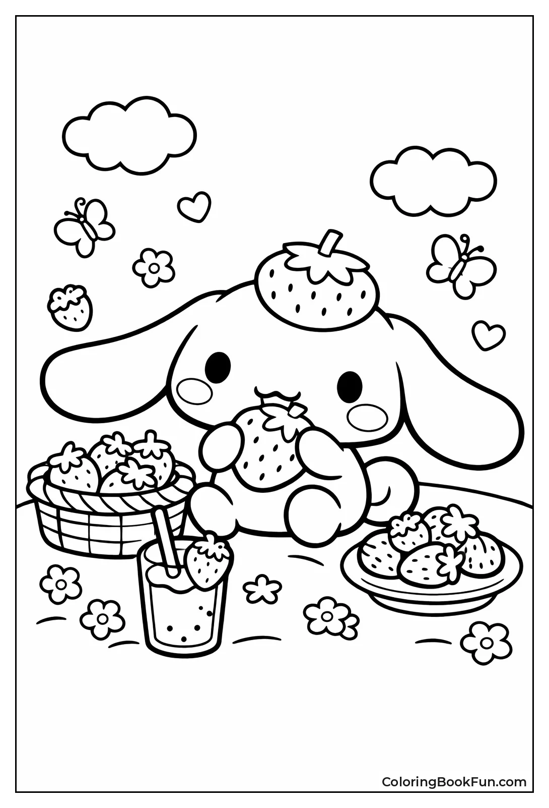 Cinnamoroll Eats Strawberries Fun