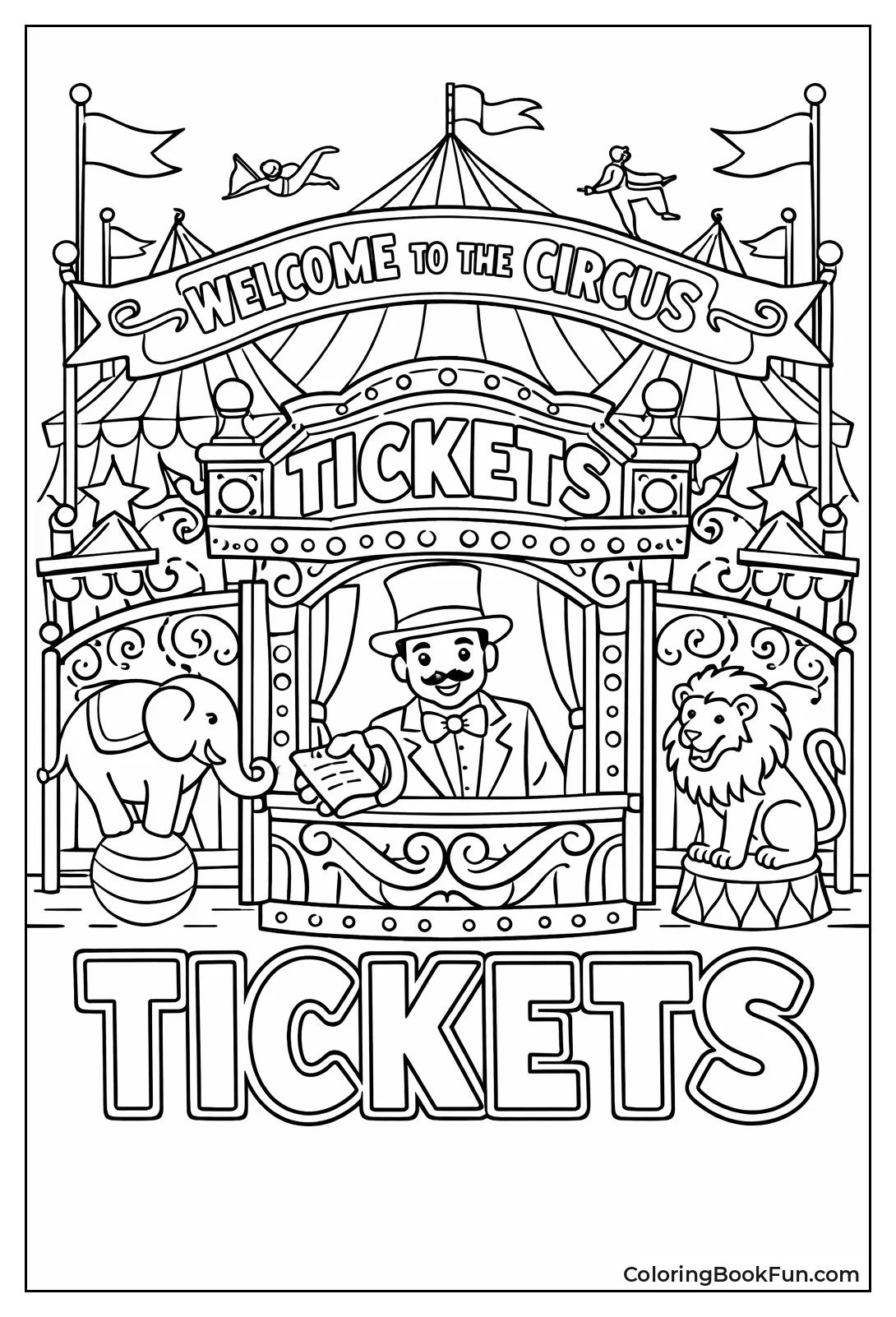 Circus Entrance Gate and Booth