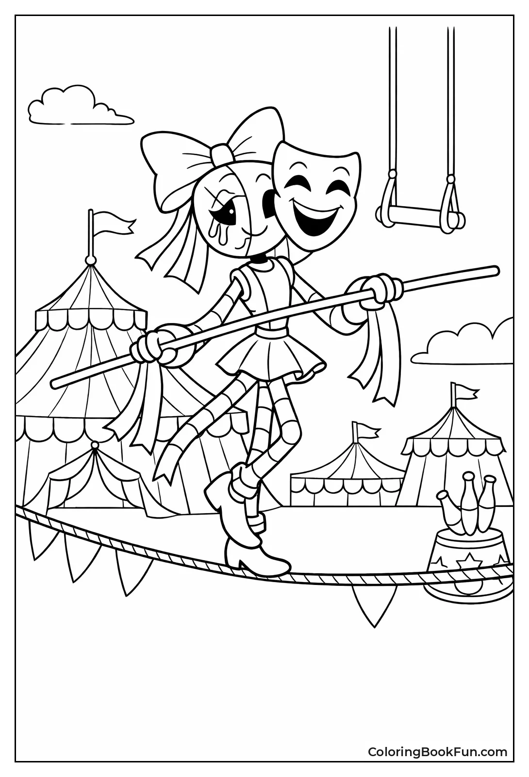 Gangle Balances Ribbon Mask