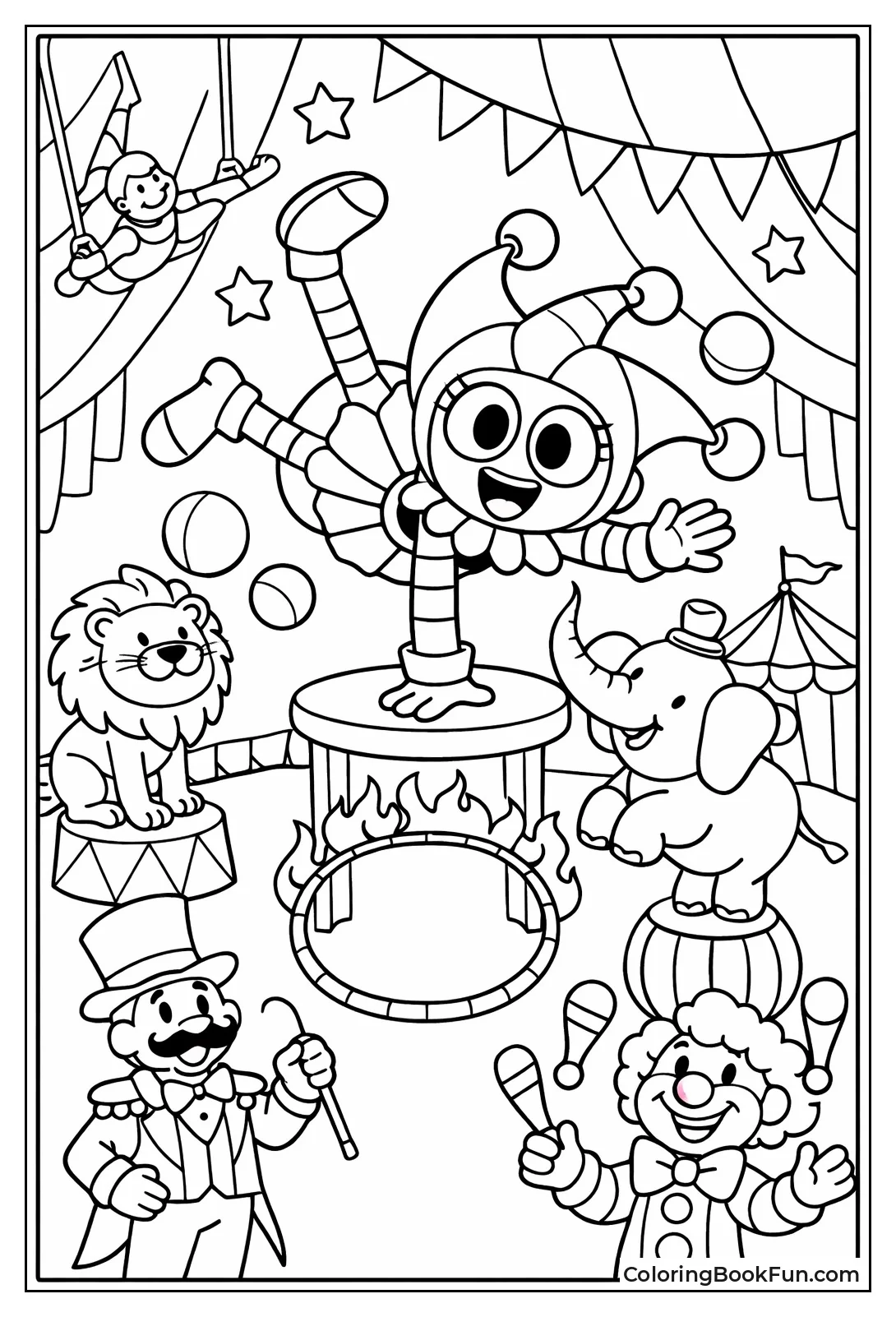 Pomni Jester Flips Gracefully